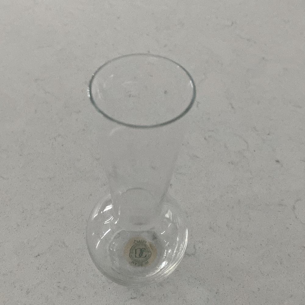 Clear Glass Vase Glass Decorative Piece Small
